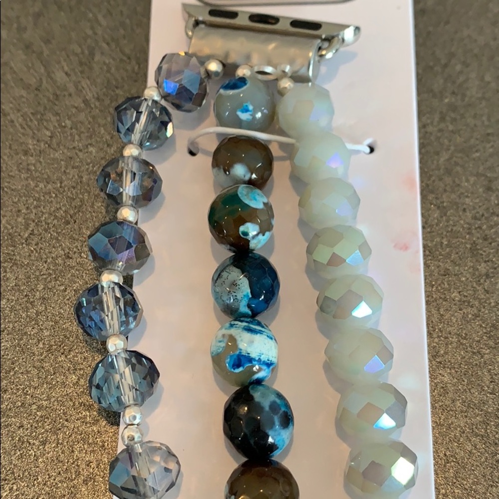 Apple 🍎 Watch Band.  Blue/Black/iridescent/Grey - Picture 2 of 6